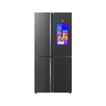 【云米BCD-502WGLAZ02B】云米 VIOMI BCD-502WGLAZ02B 变频风冷无霜 一级能效 玻璃面板 十字对开门 